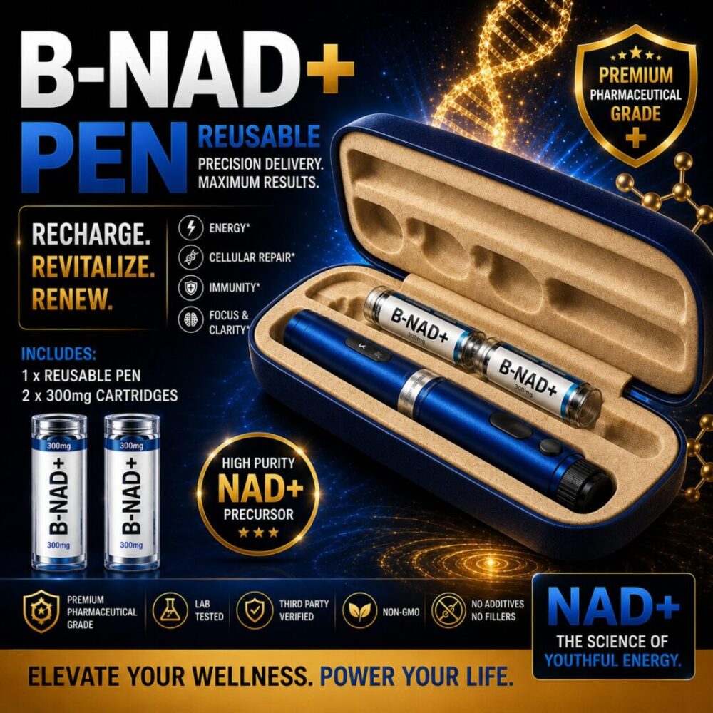 B-NAD+ Reusable Pen – 2 x 300 mg Cartridges