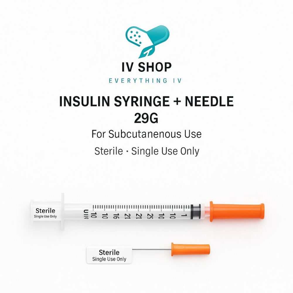 Insulin Syringe + Needle – 29G