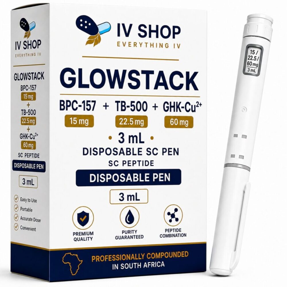 Glowstack - BPC-157 + TB-500 + GHK-Cu²⁺  15 / 22.5 / 60 mg · 3ml Disposable SC Pen
