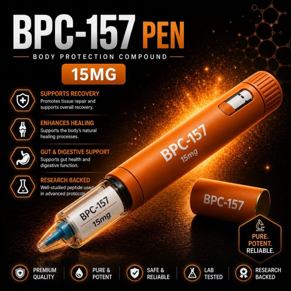BPC-157 15mg SC Peptide Disposable Pen – 3mL