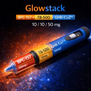 Glowstack - BPC-157 + TB-500 + GHK-Cu²⁺  10 / 10 / 50 mg · 2.8ml Disposable SC Pen