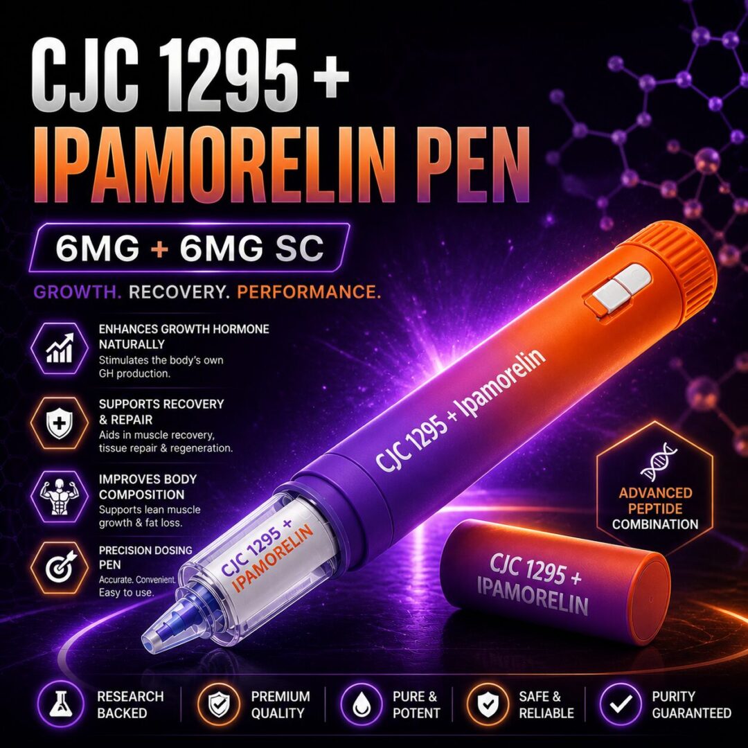 CJC-1295 6mg + Ipamorelin 6mg SC Peptide Disposable Pen – 3mL