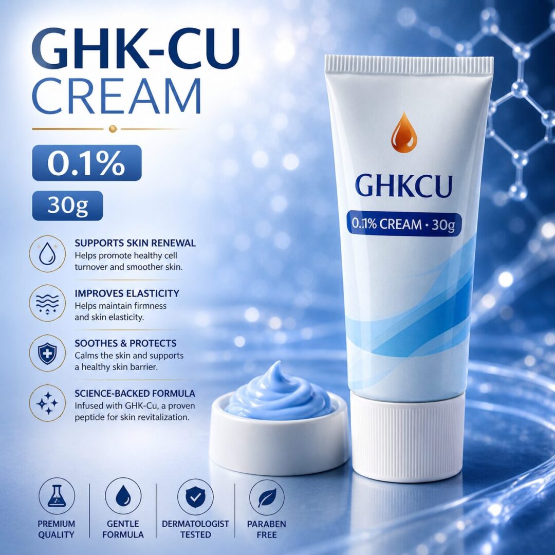 GHK-Cu (Copper Peptide) 0.1% Cream – 30 g
