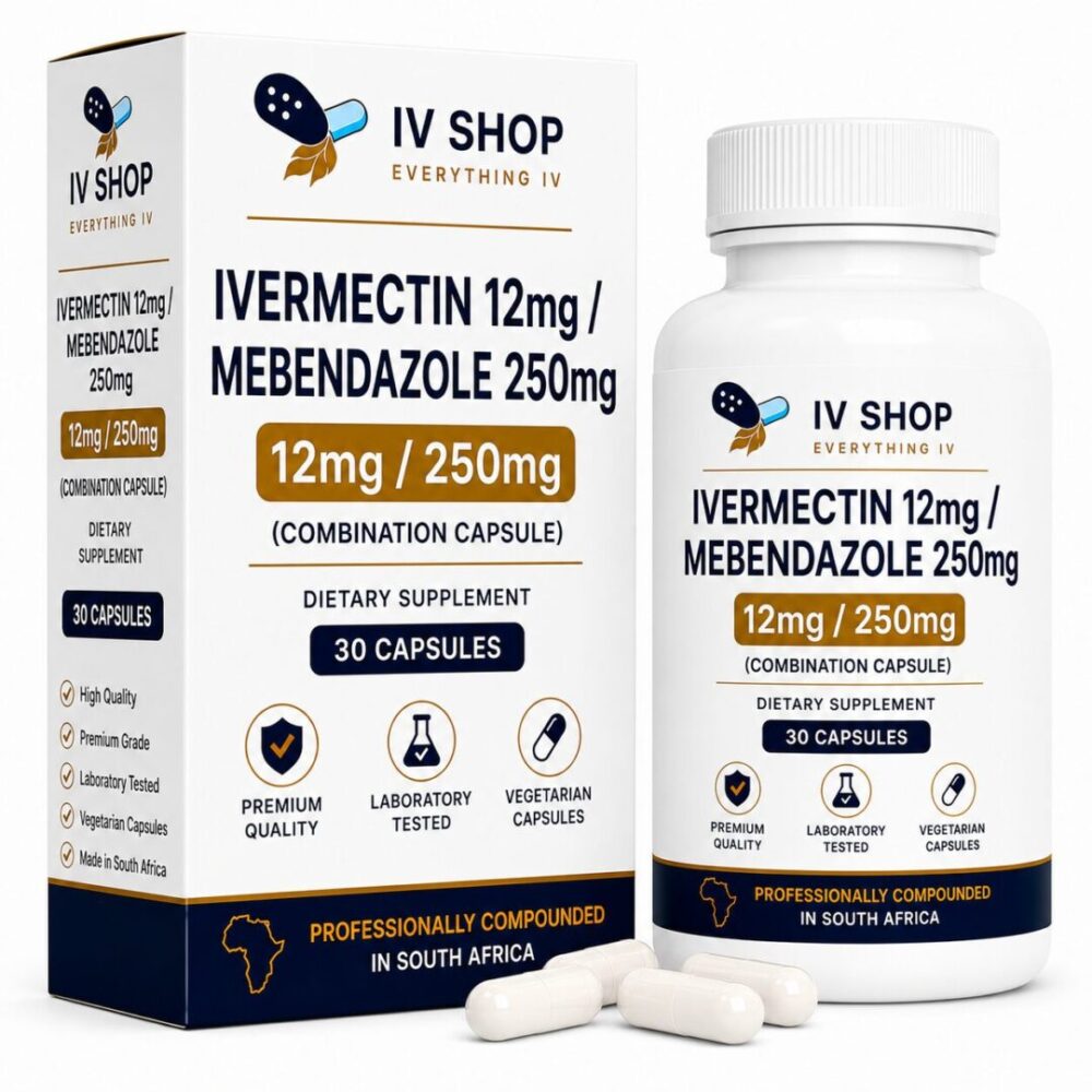 Ivermectin 12mg / Mebendazole 250mg – 30 Capsules