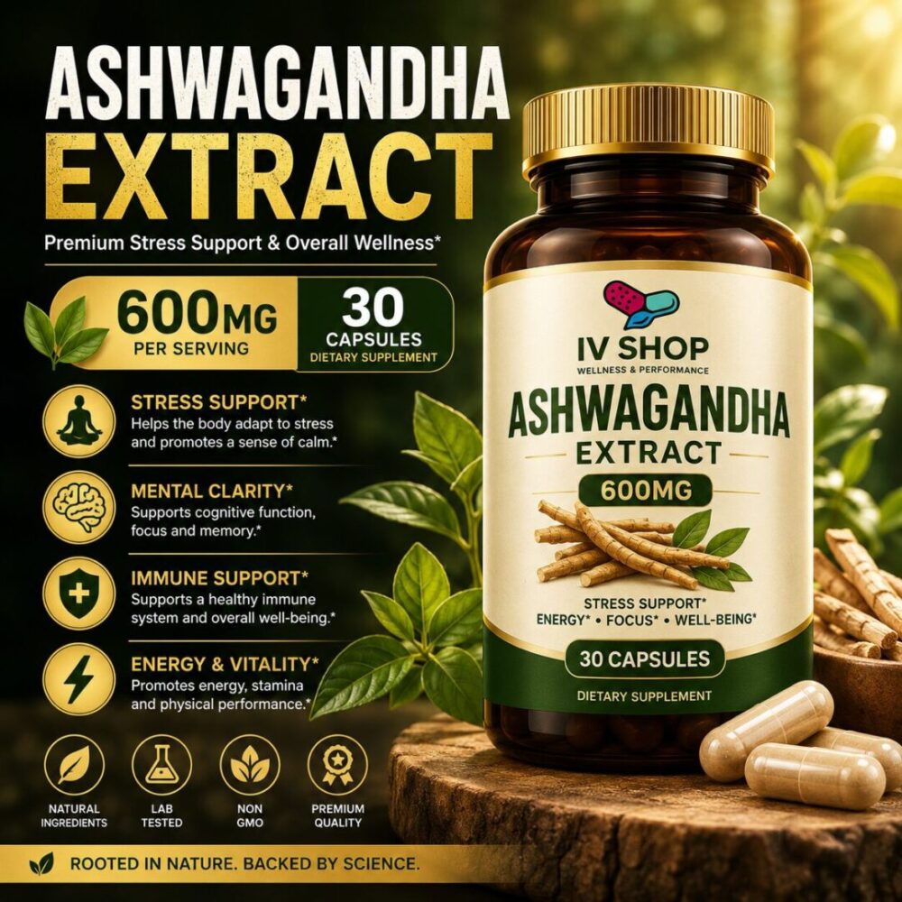 Ashwagandha Extract 600mg – 30 Capsules