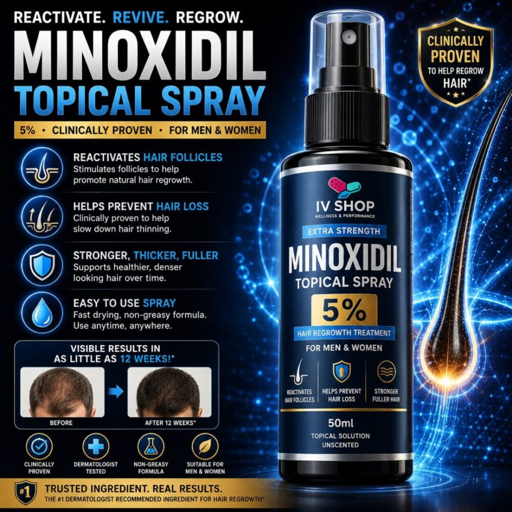 Minoxidil 5% Topical Spray - 50ml