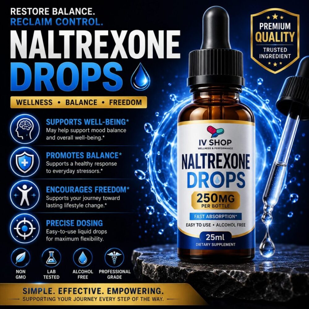Naltrexone Drops Mint Flavour 250mg – 25mL