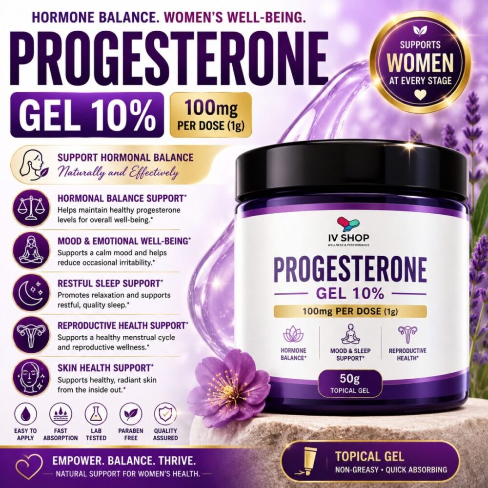 Progesterone Gel 10% (100 mg/g) – 50g