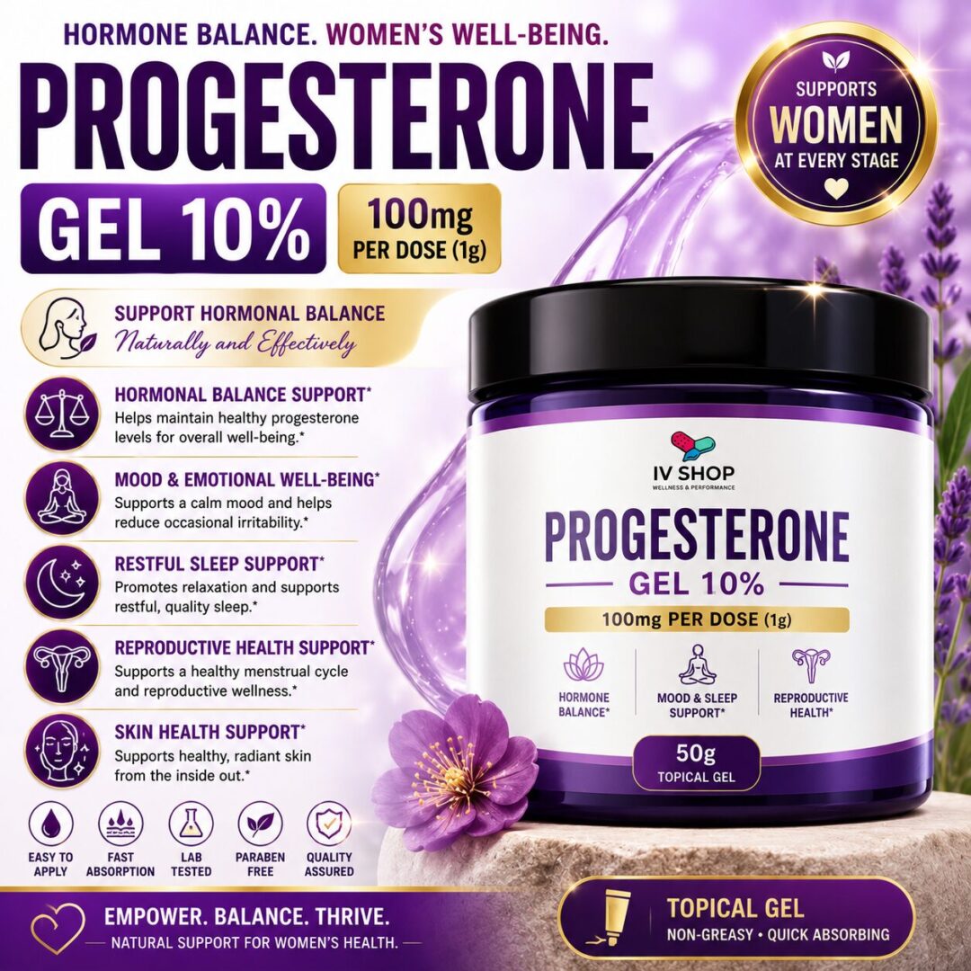 Progesterone Gel 10% (100 mg/g) – 50g