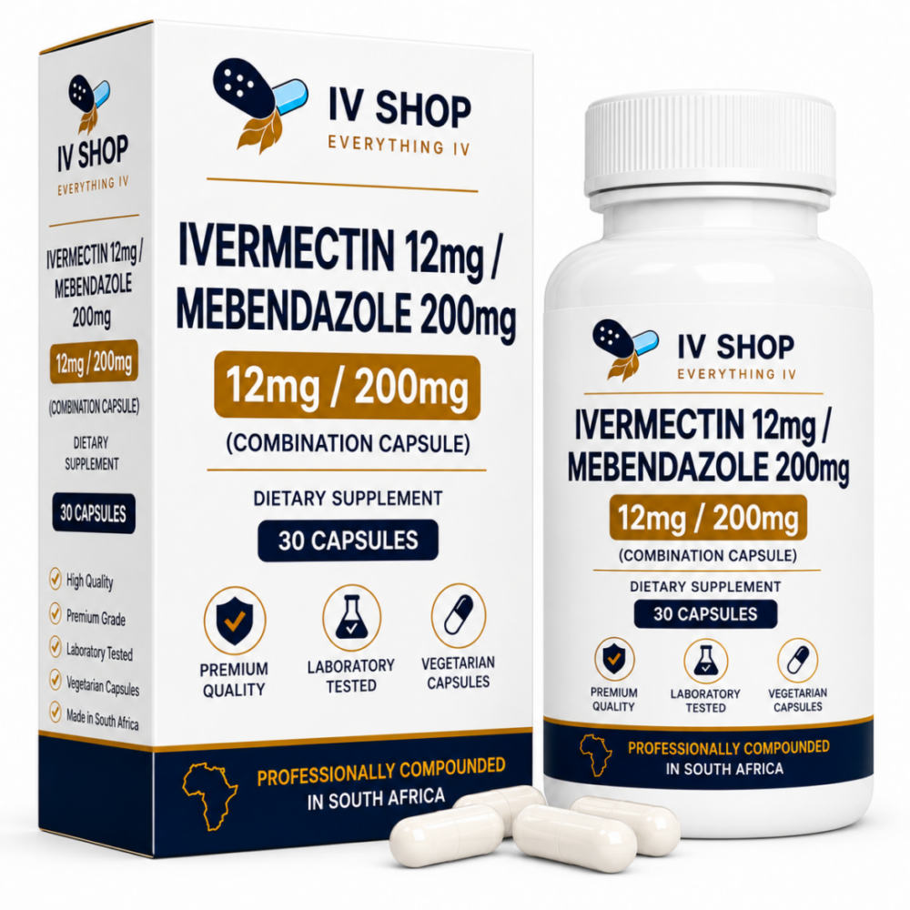 Ivermectin 12mg / Mebendazole 200mg – 30 Capsules