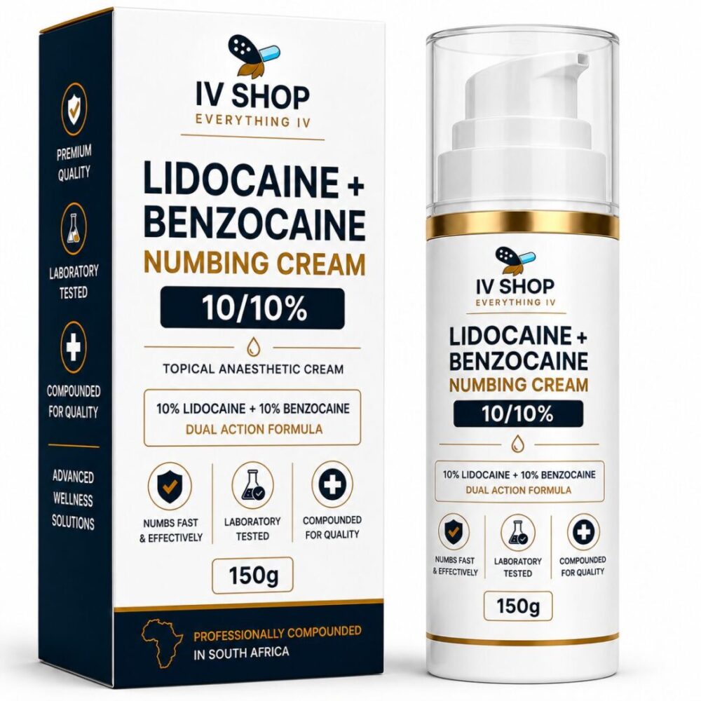 Lidocaine + Benzocaine Numbing Cream 10/10% – 150g